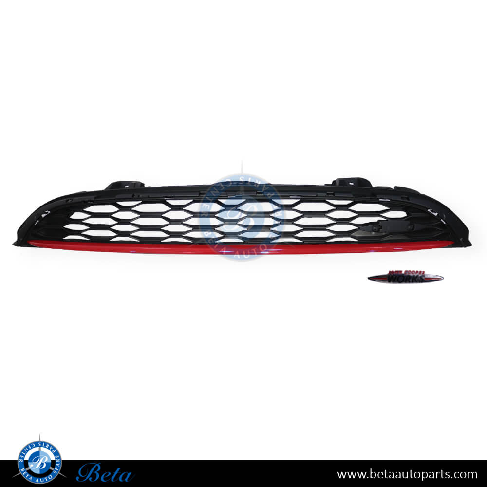 Grille JCW type for MINI Hatch F55/F56 2014-Up models, Part Number 51137393456 Grille JCW type for MINI Hatch F55/F56 2014-Up models, Part Number 51137393456